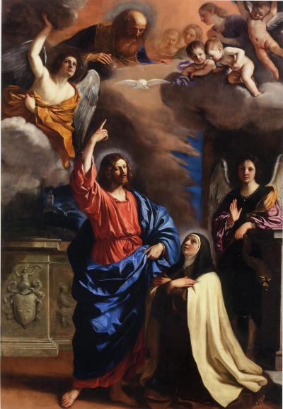 Le Christ apparaissant à sainte Thérèse - Guercino