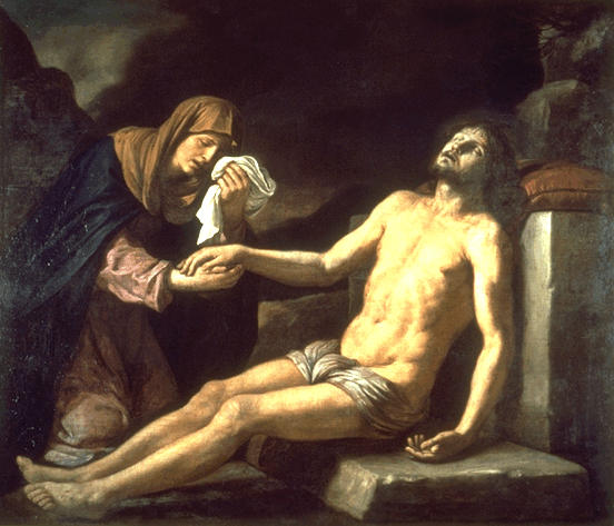 Le Christ mort pleuré par la Vierge - Guercino
