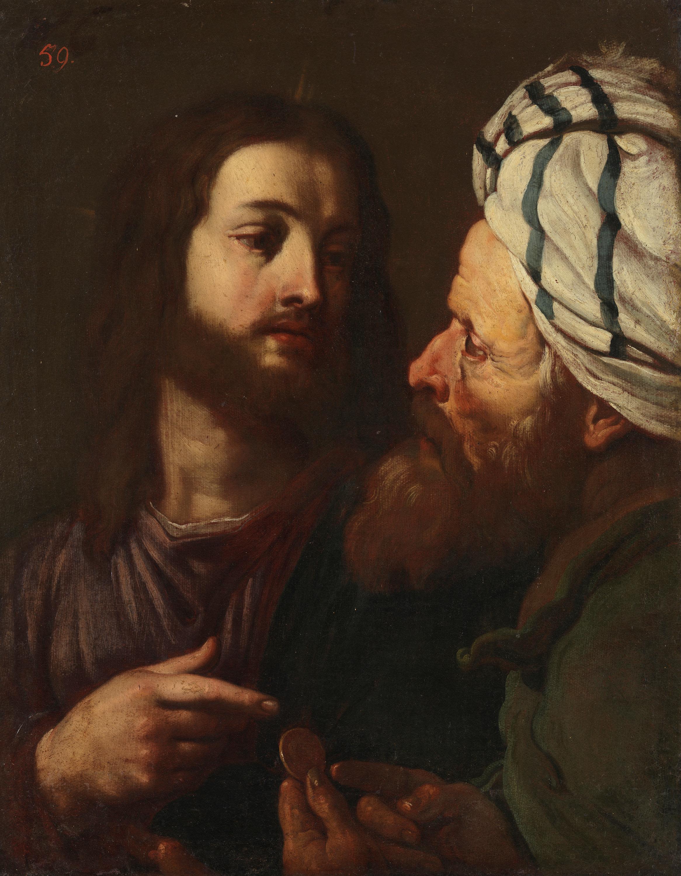 Le Christ et le prêteur d'argent - Guercino