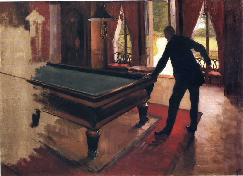 Le Billard - Gustave Caillebotte