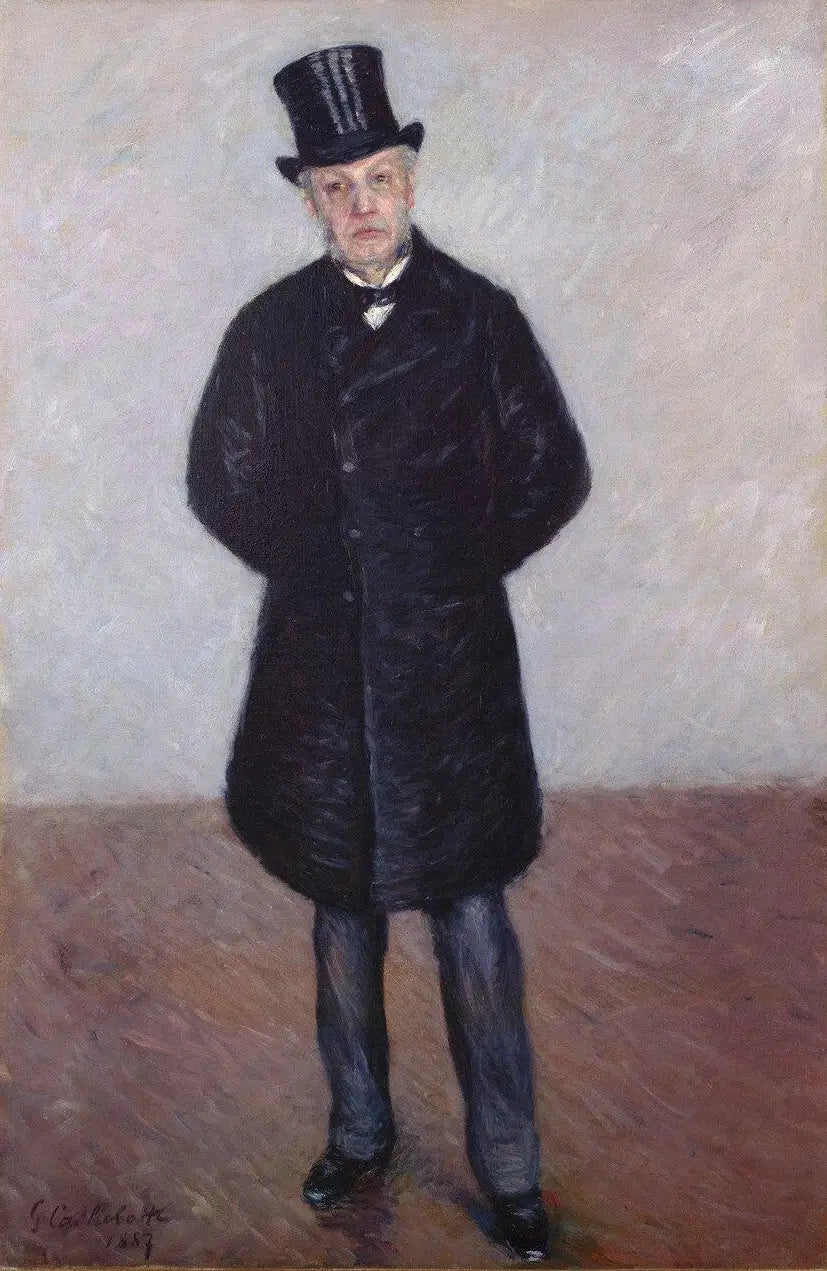 Reproduction du tableau « Portrait de Jean Daurelle en pied - Gustave Caillebotte » par Alpha Reproduction en peinture à l’huile