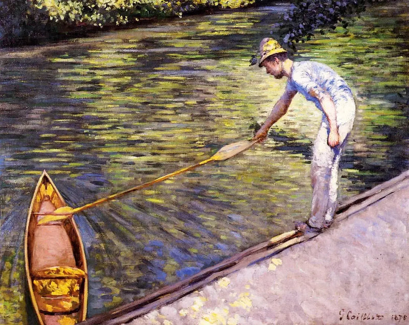 Canotier ramant sur le périssoire - Gustave Caillebotte