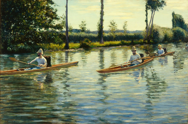 Périssoires sur l'Yerres - Gustave Caillebotte