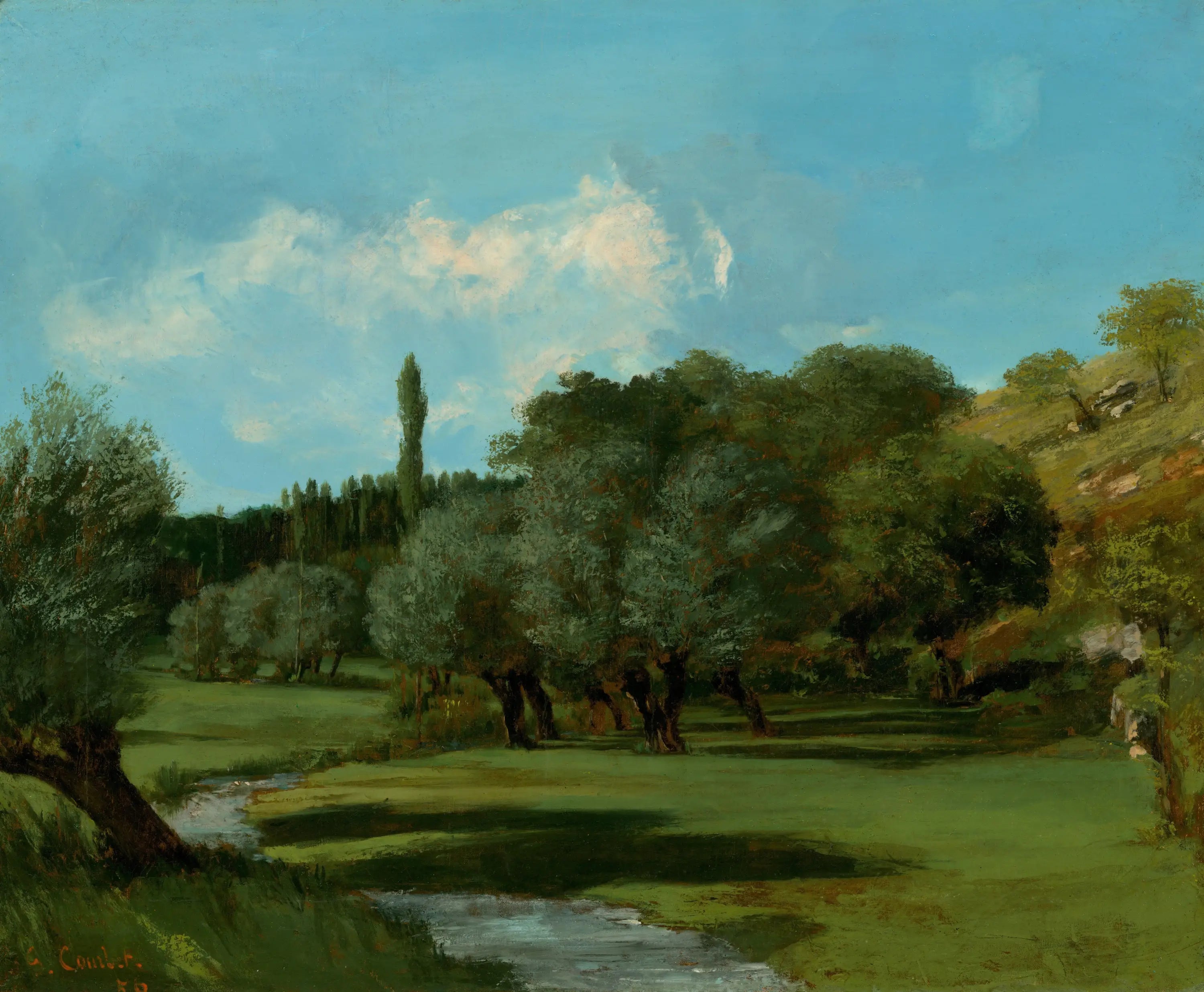 La Bretonnerie dans le département de l’Indre - Gustave Courbet - Alpha Reproduction