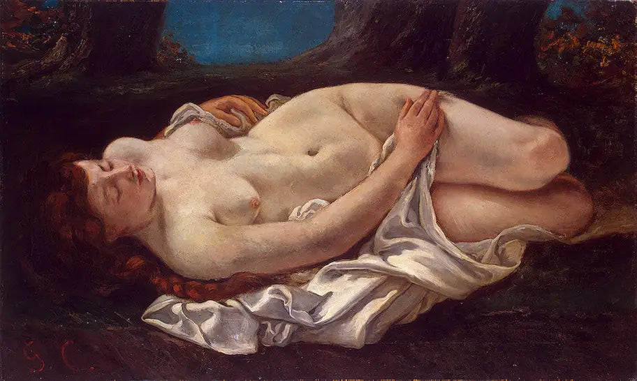 Femme couchée - Gustave Courbet - Alpha Reproduction
