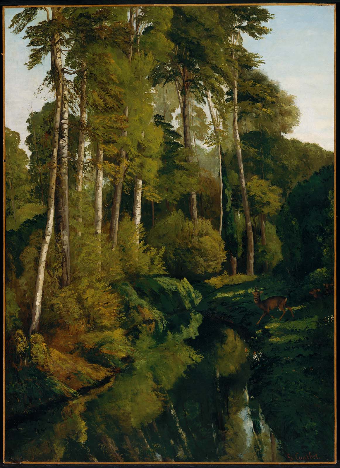 Ruisseau dans la forêt - Gustave Courbet