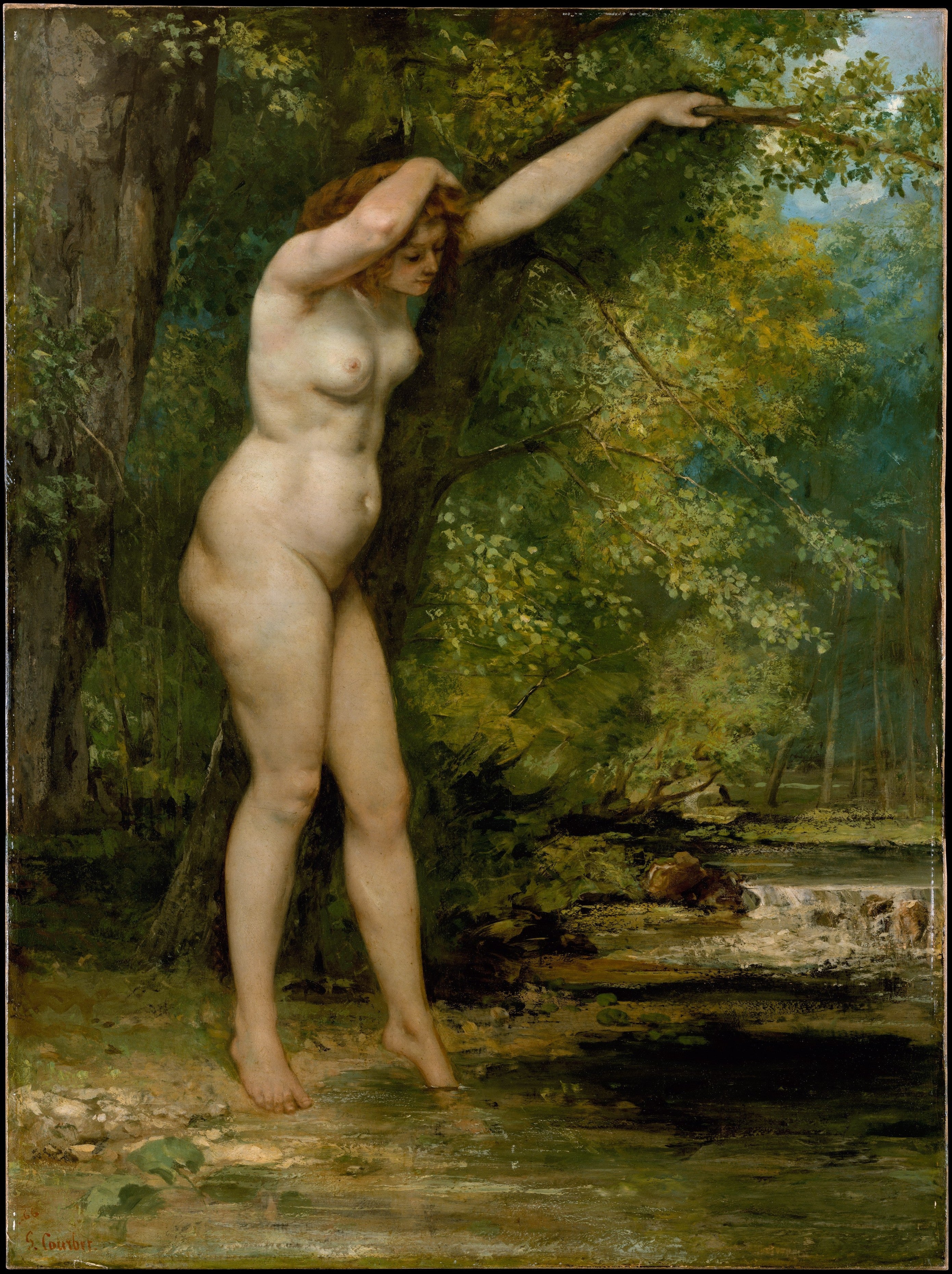 La Jeune Baigneuse - Gustave Courbet