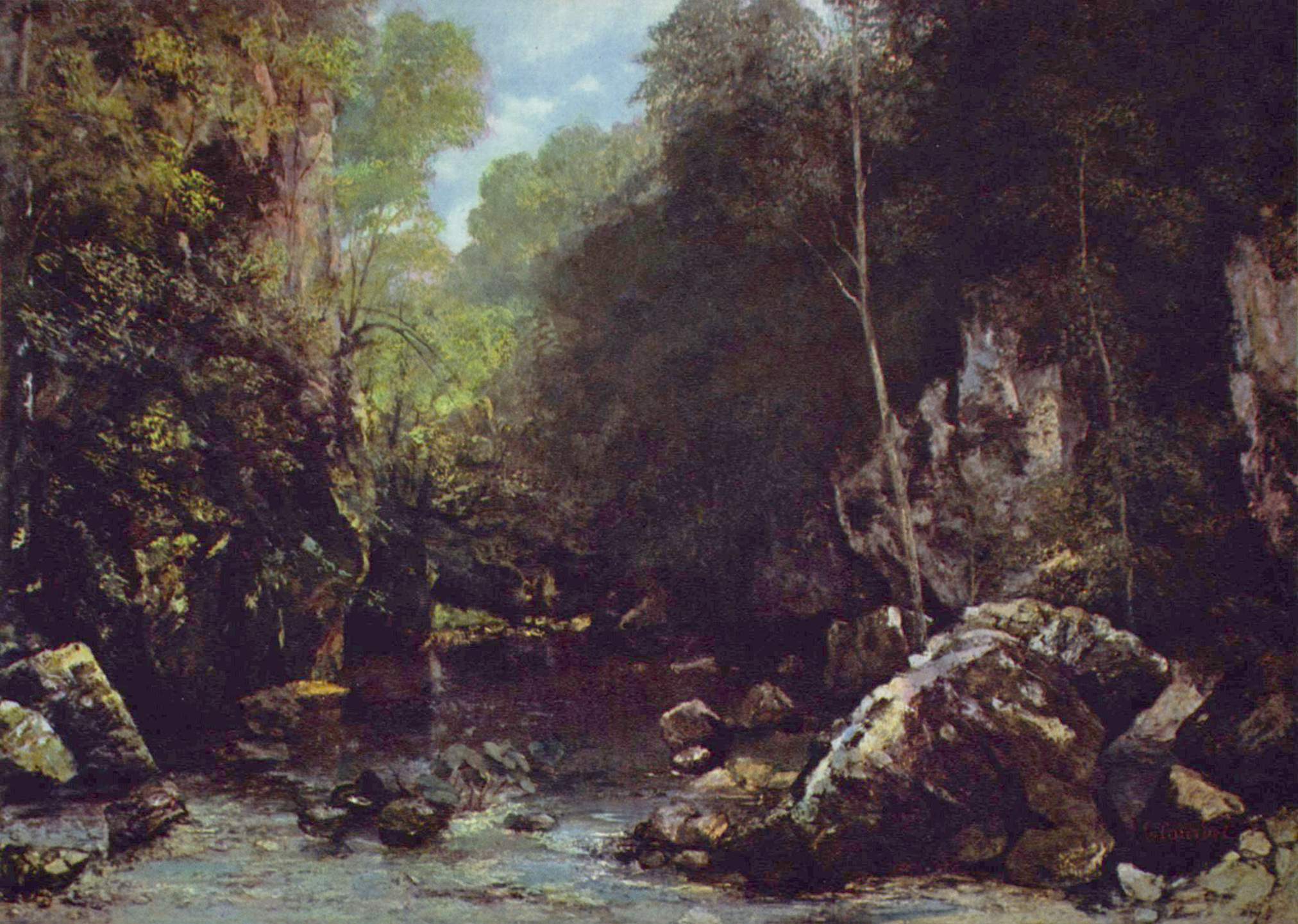 Le Ruisseau noir - Gustave Courbet