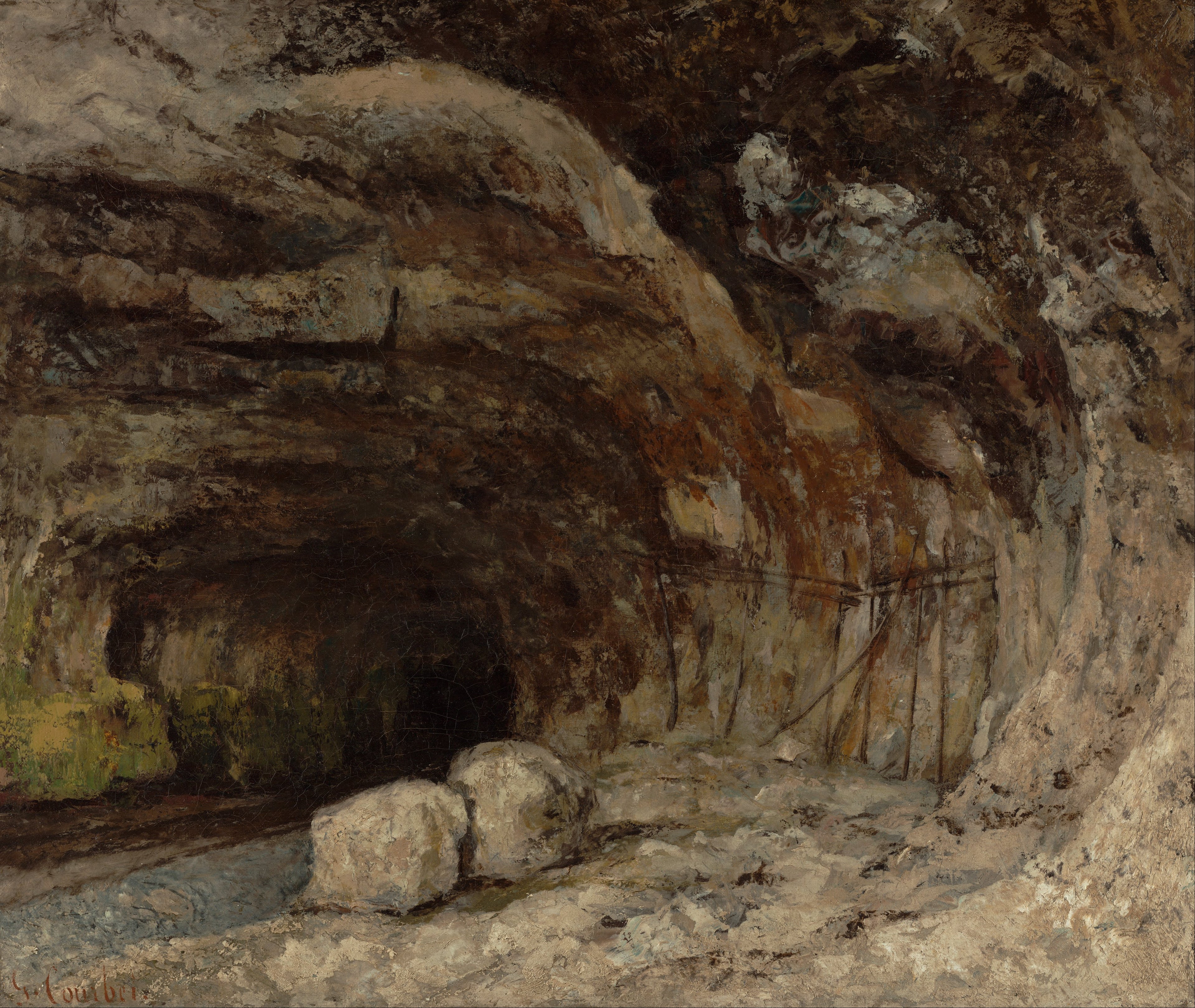 Grotte Sarrazine près de Nans-sous-Sainte-Anne - Gustave Courbet