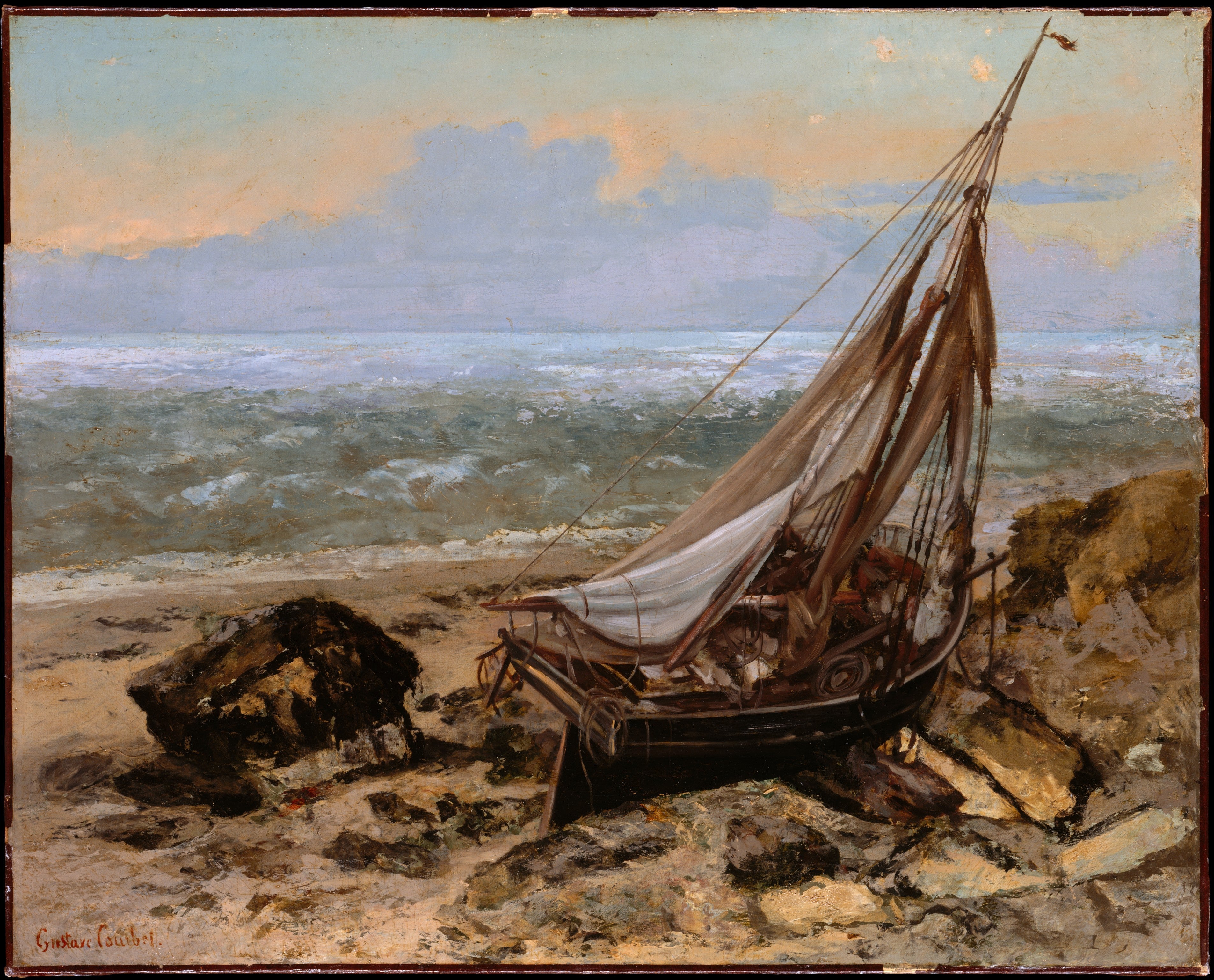 Le Bateau de pêche - Gustave Courbet