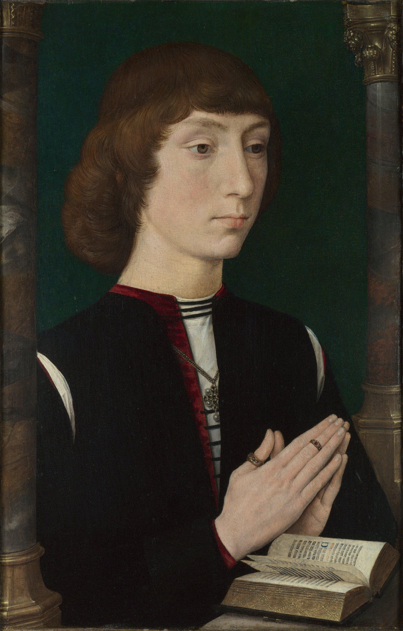 Un jeune homme en prière - Hans Memling