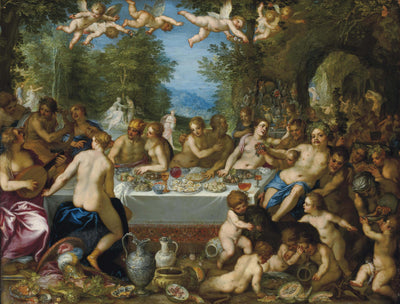 Le festin des dieux : Le mariage de Bacchus et d'Ariane - Jan Brueghel l'Ancien