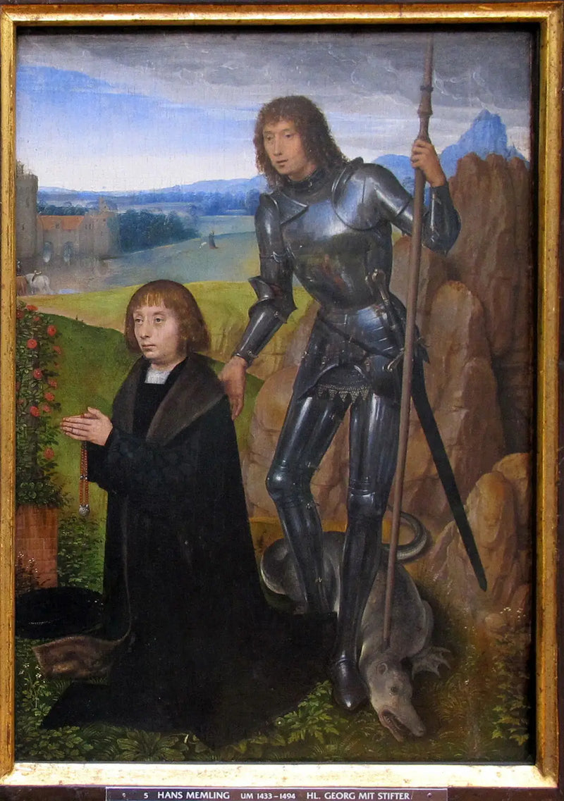 Saint Georges avec donateur. - Hans Memling