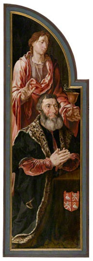 Le donateur Jan van Drenckwaerdt avec son saint patron, saint Jean l'Évangéliste - Maarten van Heemskerck