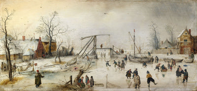 Scène sur la glace - Hendrick Avercamp