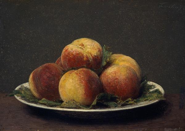 Pêches sur un plat - Henri Fantin-Latour