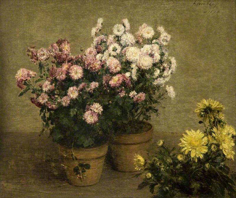 Chrysanthèmes - Henri Fantin-Latour