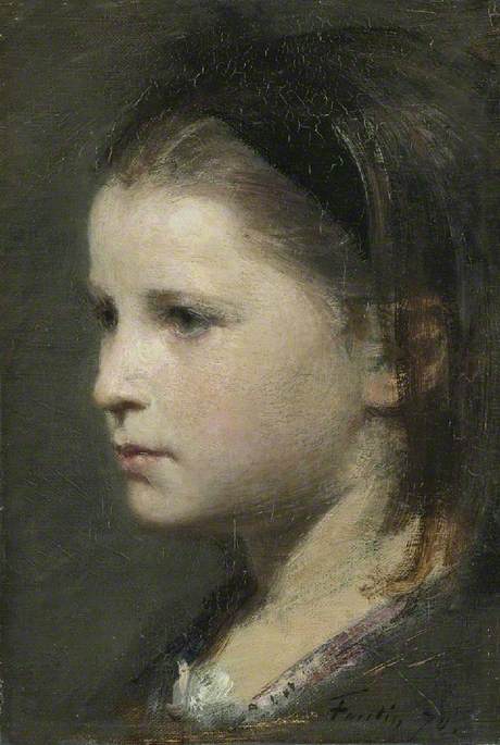 Tête d'une jeune fille - Henri Fantin-Latour