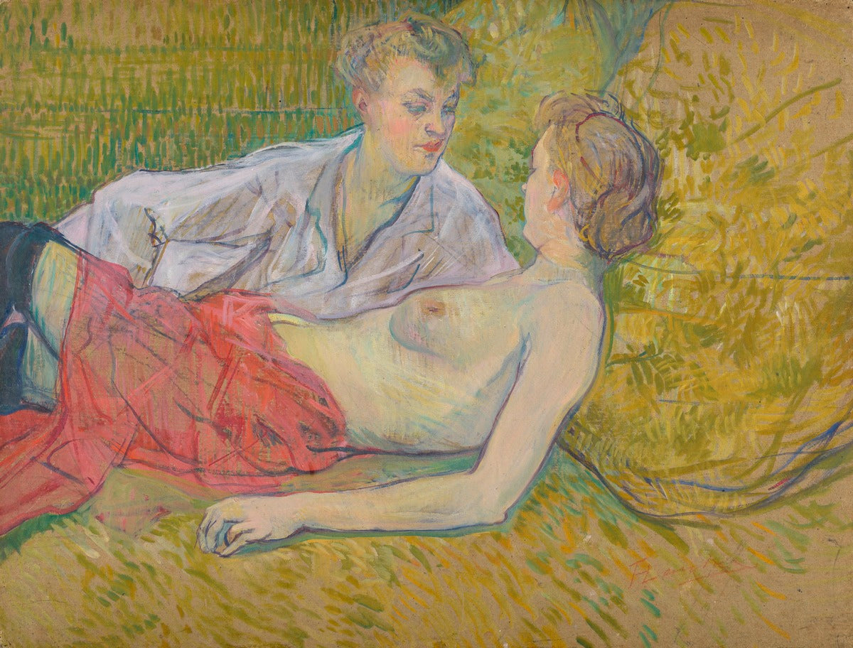 Reproduction du tableau « Les deux amies - Henri de Toulouse-Lautrec » par Alpha Reproduction en peinture à l’huile