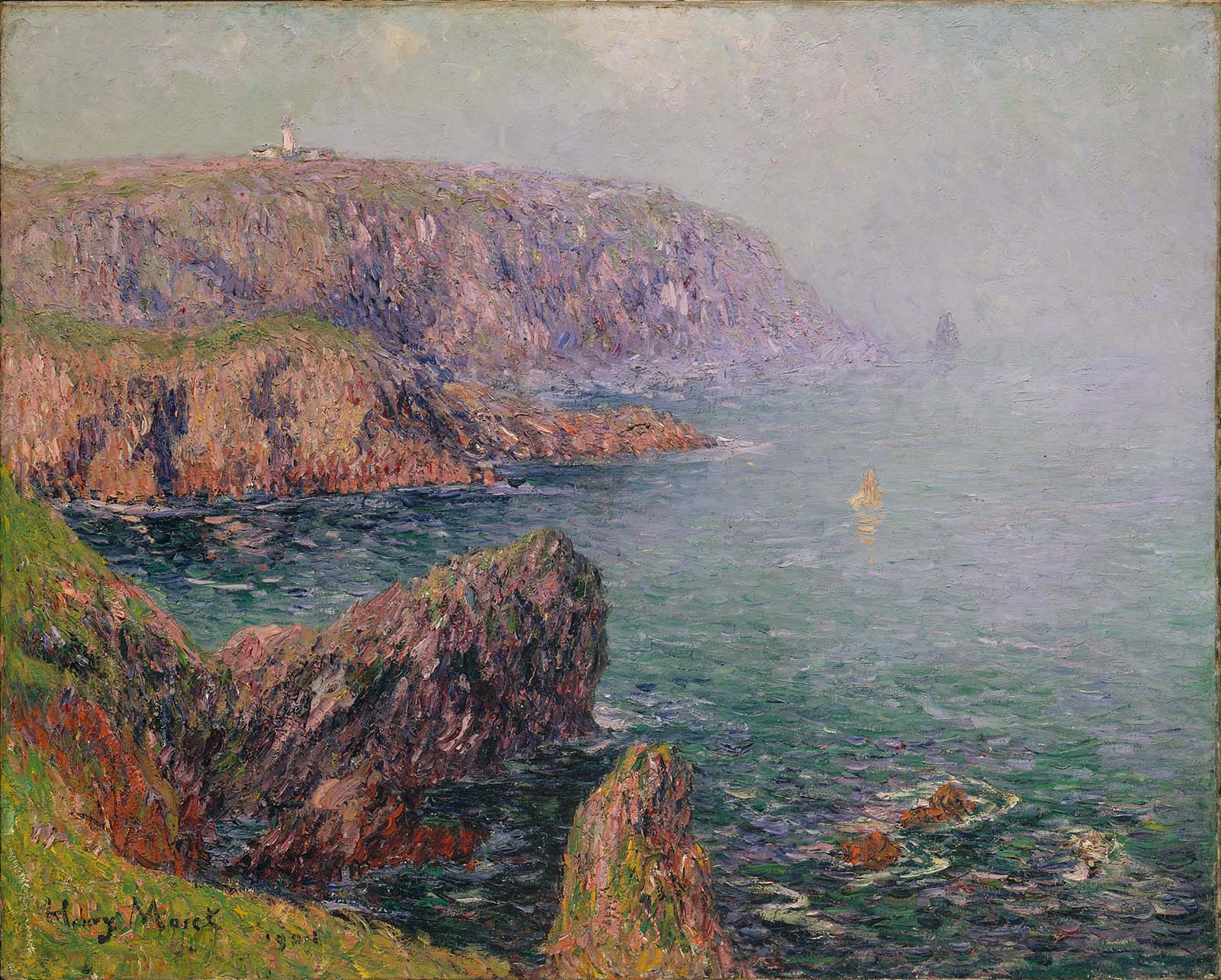Falaises à Ouessant, Bretagne - Henry Moret