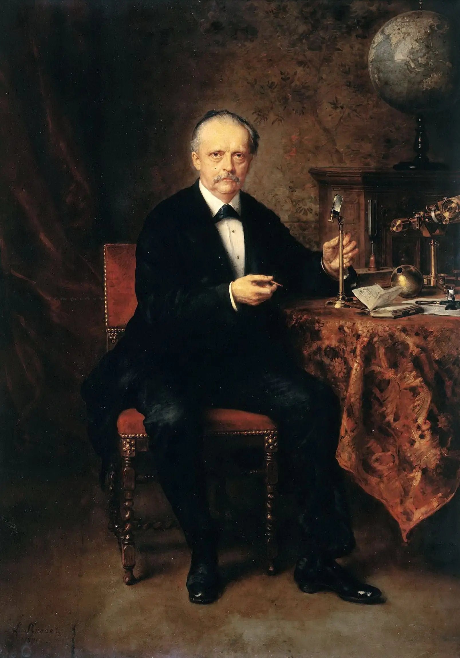 Portrait du physicien Hermann von Helmholtz - Ludwig Knaus - Alpha Reproduction