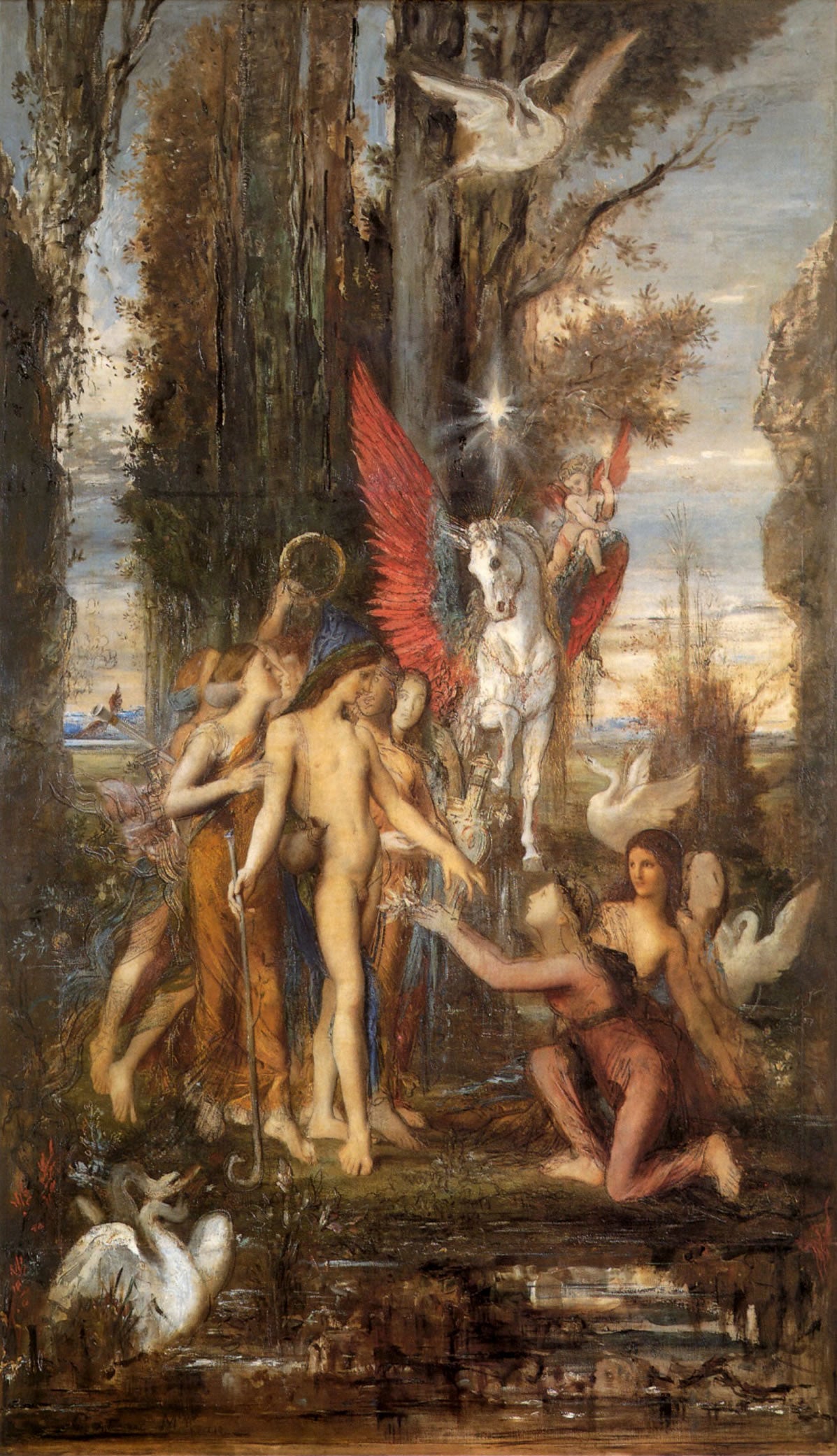 Hésiode et les Muses - Gustave Moreau