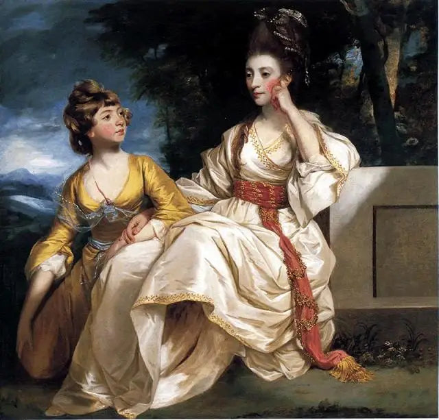 Portrait de Hester Thrale et de sa fille Hester - Joshua Reynolds