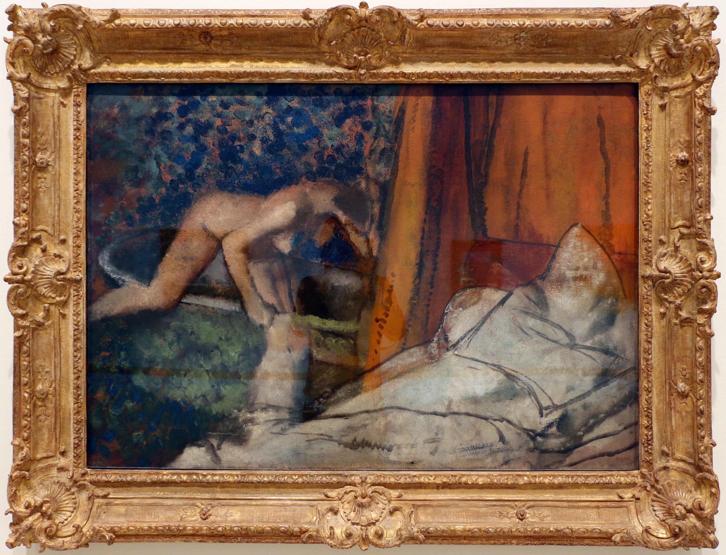 Reproduction du tableau « Le bain - Edgar Degas » par Alpha Reproduction en peinture à l’huile