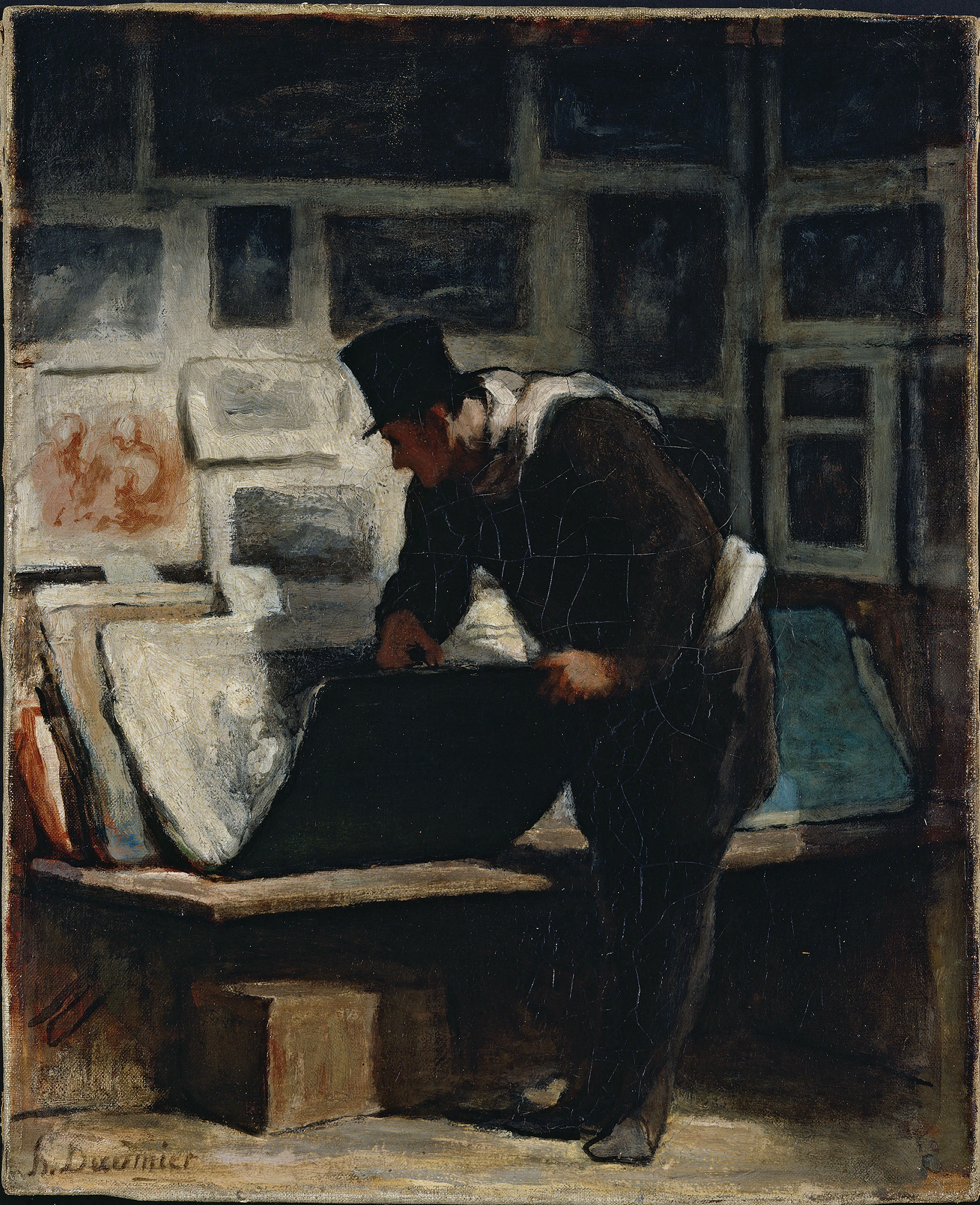 L'amateur d'estampes - Honoré Daumier