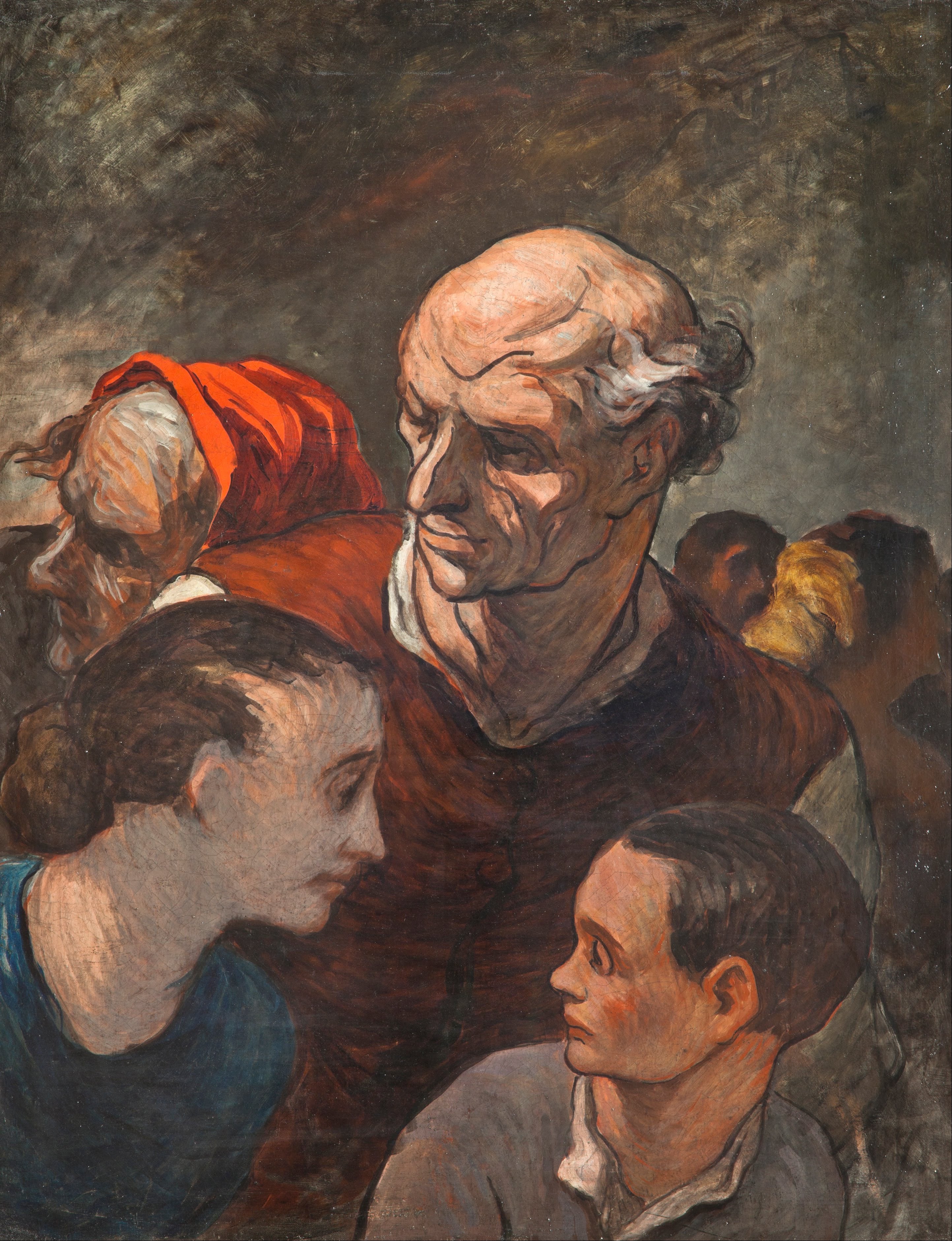 La Famille sur les barricades - Honoré Daumier
