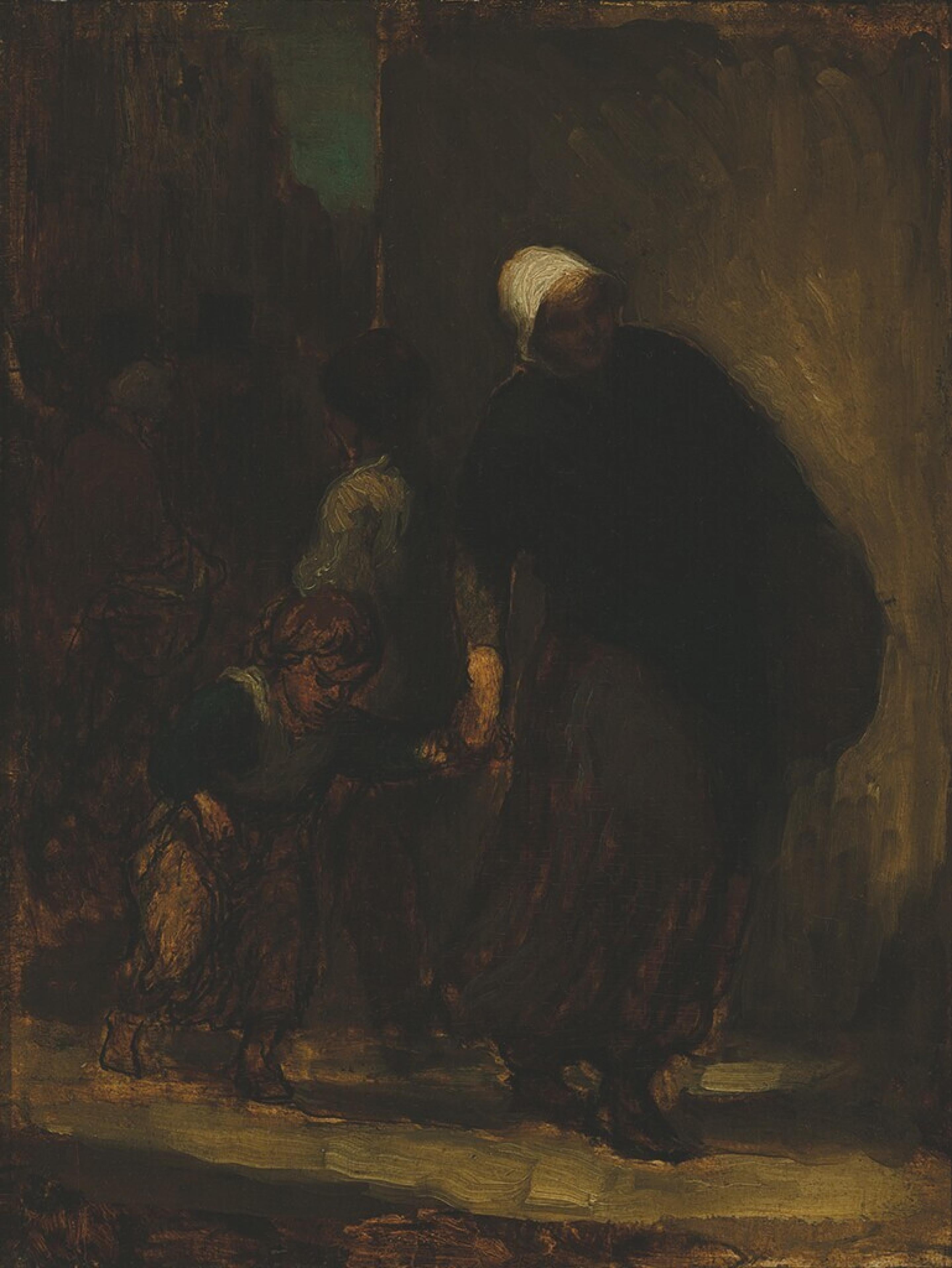 Scène de rue - Honoré Daumier