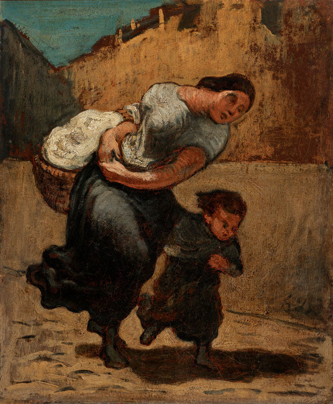 Le Fardeau (Blanchisseuse) - Honoré Daumier