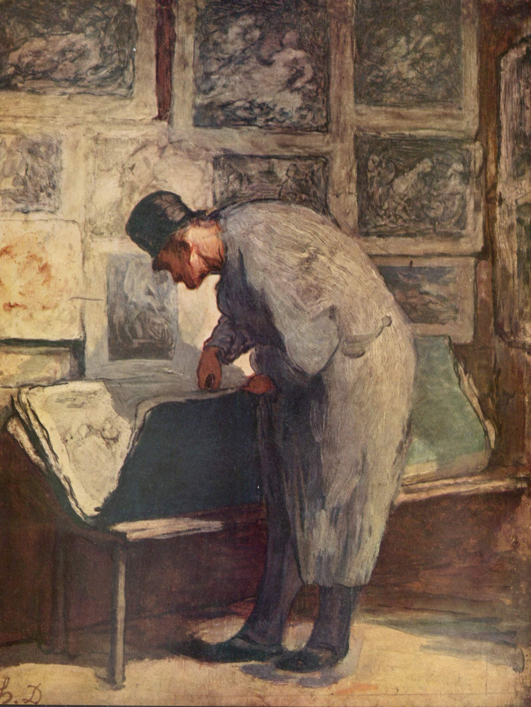 Le collectionneur d'estampes - Honoré Daumier