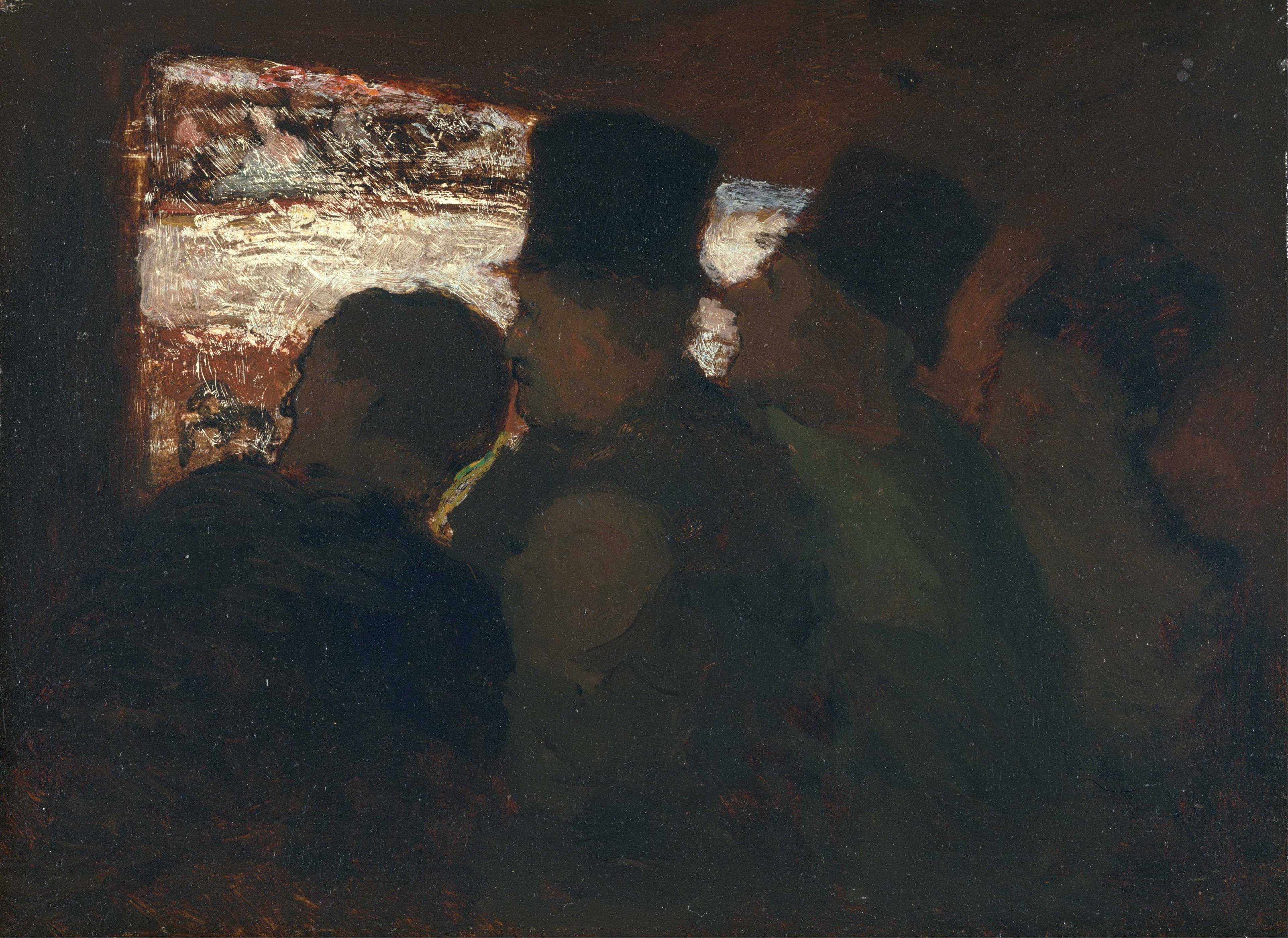 Public du théâtre - Honoré Daumier