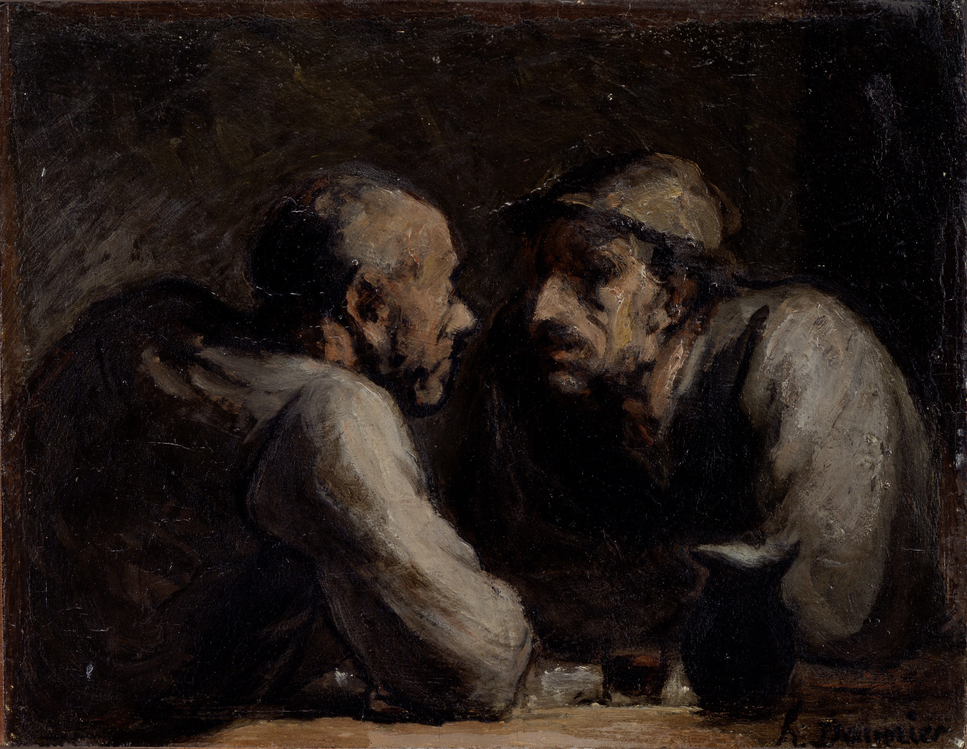 Les Deux buveurs - Honoré Daumier