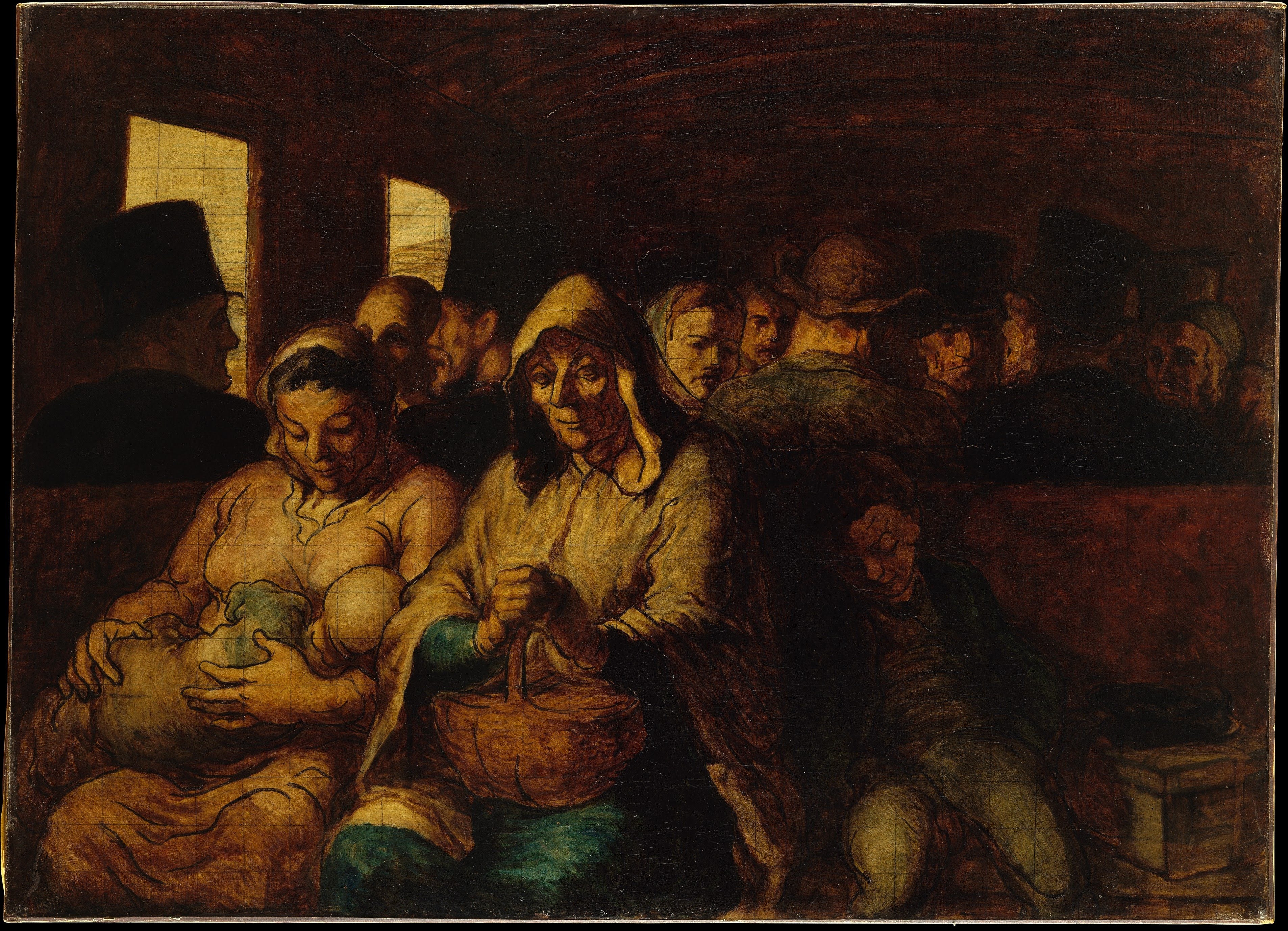 Le Wagon de troisième classe - Honoré Daumier