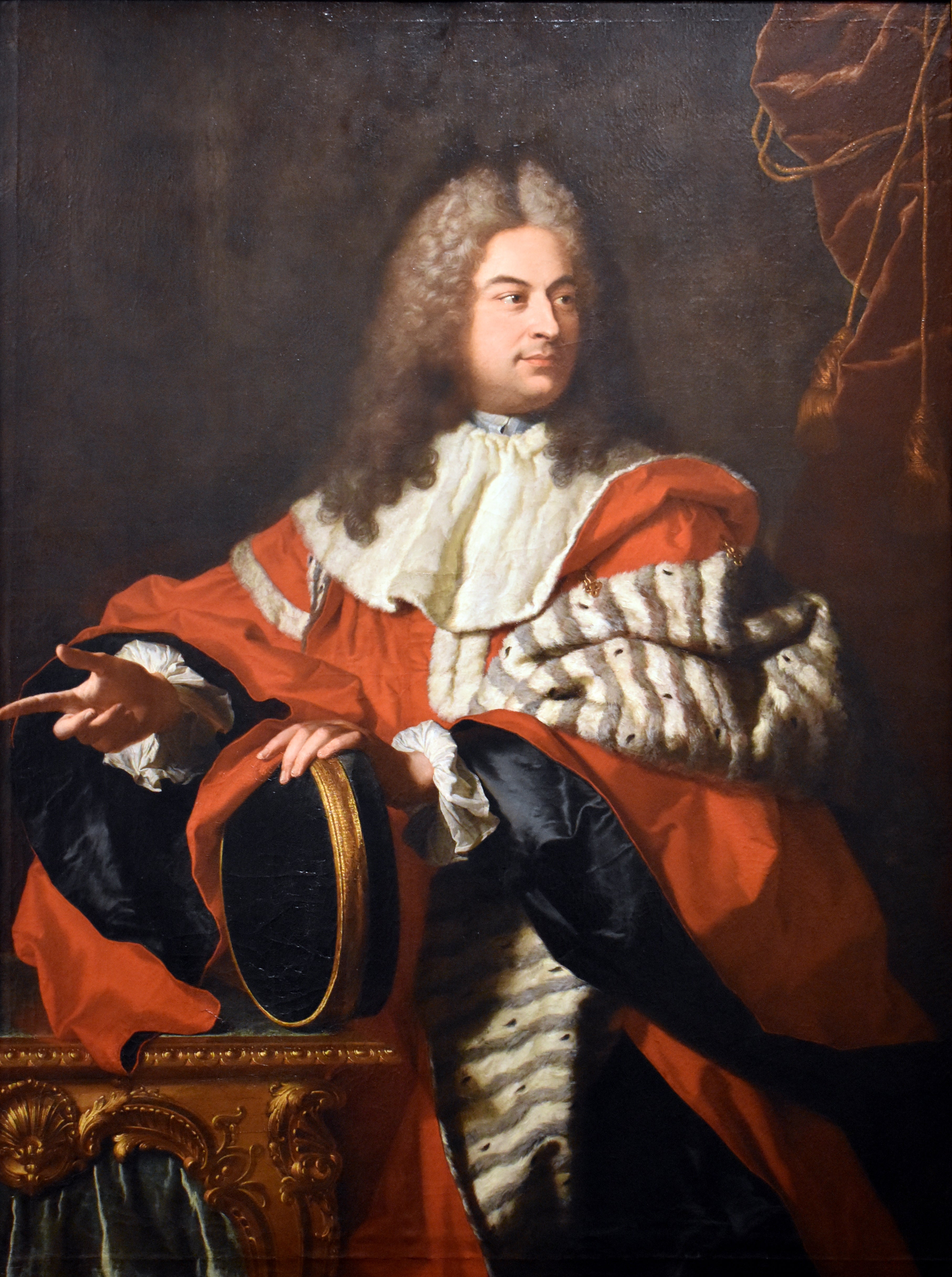 Portrait de Gaspard de Gueidan (1688-1767) en président à mortier. - Hyacinthe Rigaud