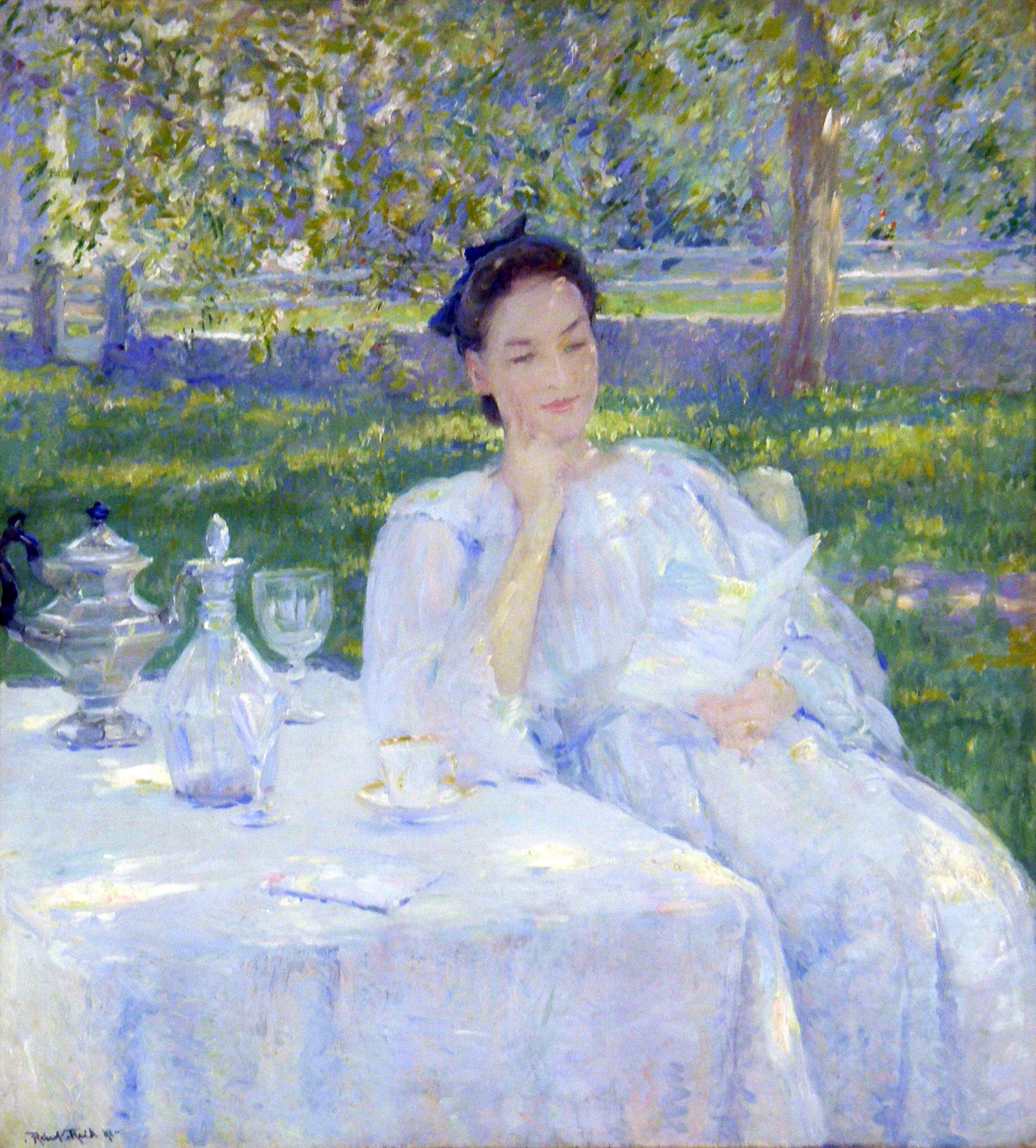 Dans le jardin - Robert Lewis Reid
