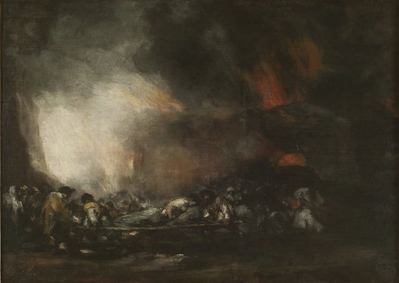 Incendie d'un hôpital - Francisco de Goya