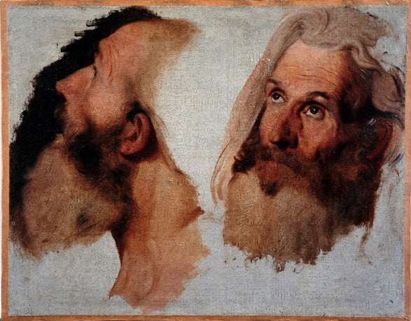 Deux têtes d'homme - Jean-Auguste-Dominique Ingres