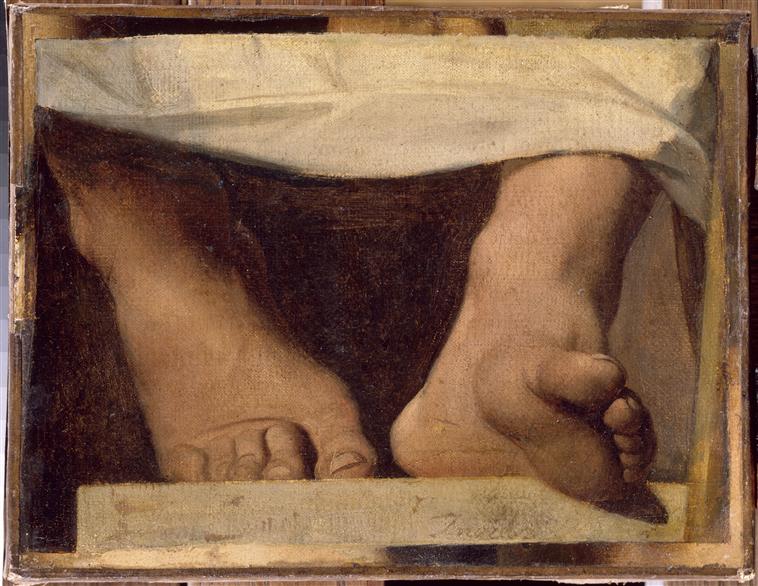 Les pieds d'Homère, étude pour l'apothéose d'Homère - Jean-Auguste-Dominique Ingres