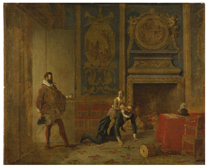 Henri IV, le Dauphin et l'ambassadeur d'Espagne - Jean-Auguste-Dominique Ingres