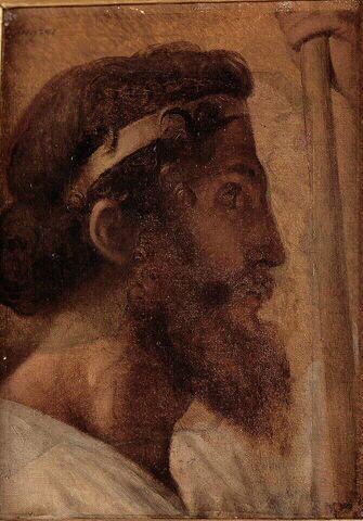 Tête de Pisistrate et main gauche d'Alcibiade - Jean-Auguste-Dominique Ingres