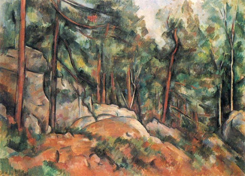 Intérieur de forêt - Paul Cézanne
