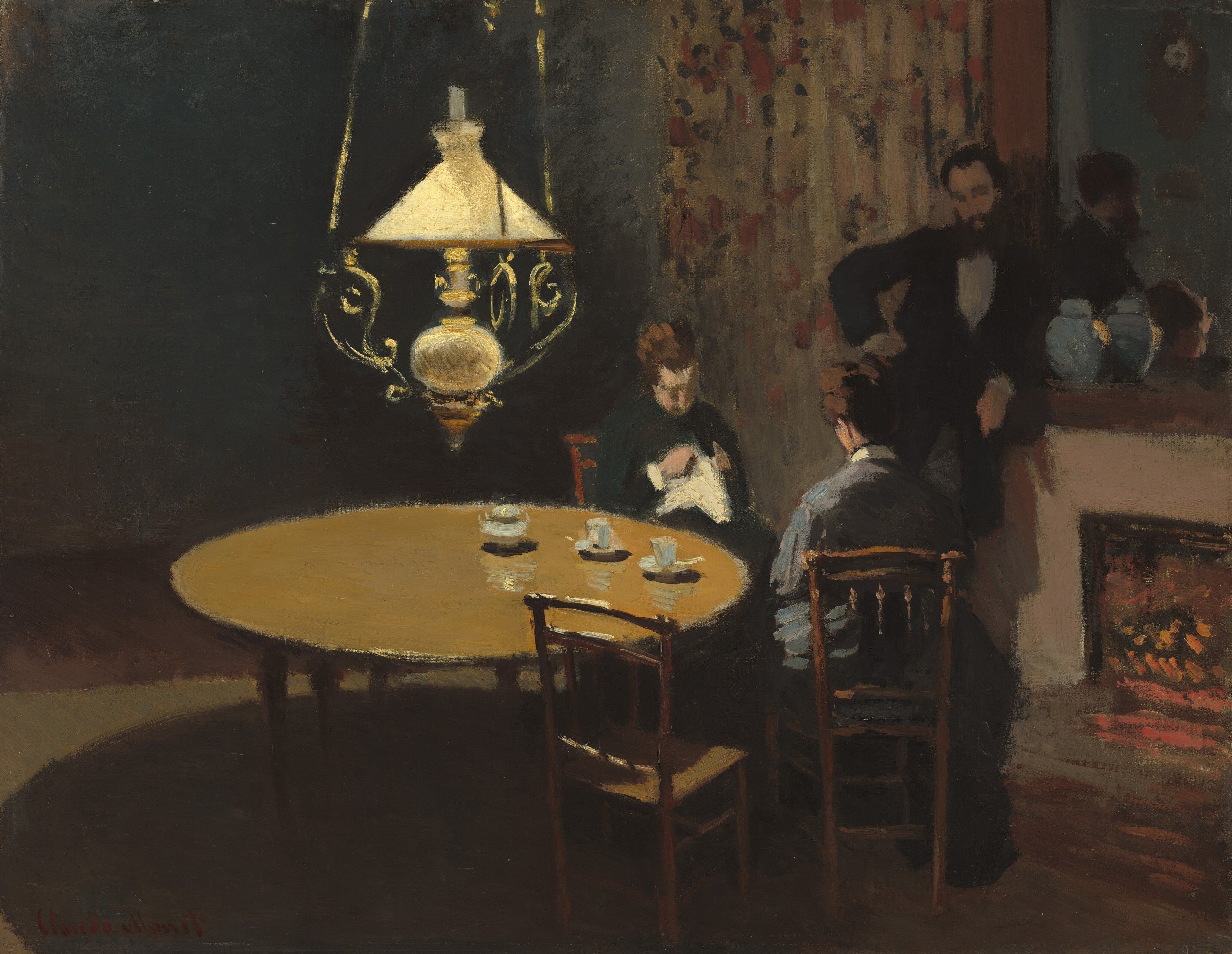 Intérieur, Après dîner - Claude Monet
