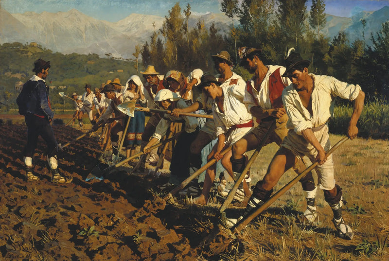Ouvriers agricoles italiens. Abruzzes - Peder Severin Krøyer