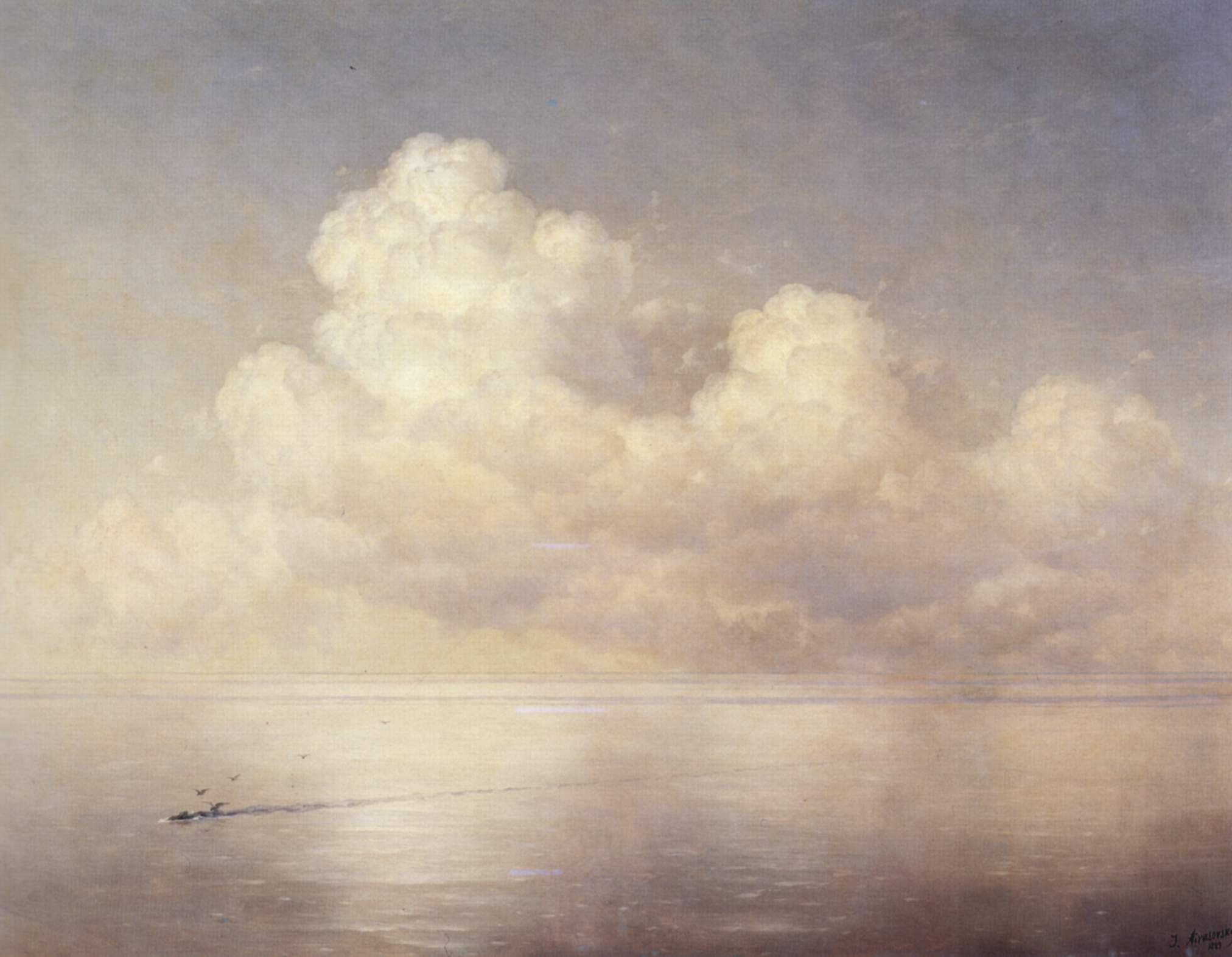 Nuages sur la mer, calme - Ivan Aïvazovski