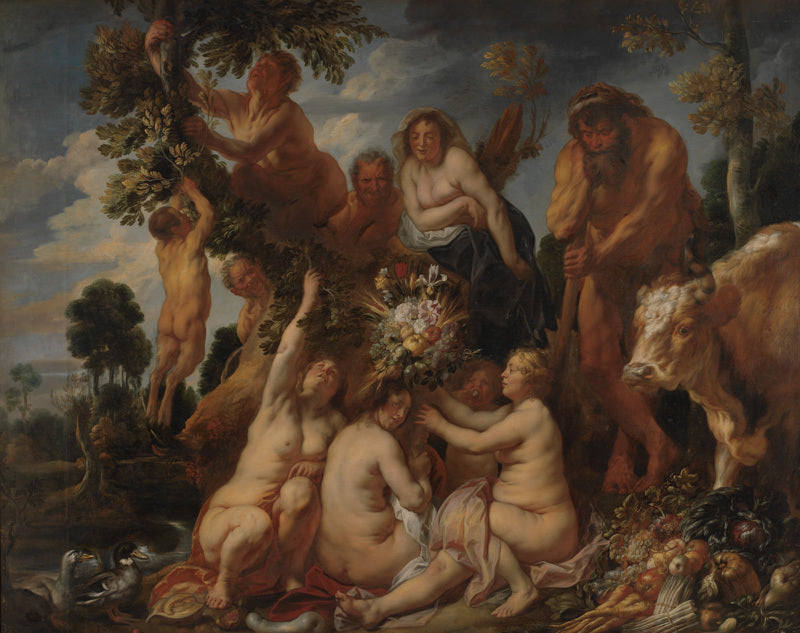 Achélous vaincu par Hercule. L'origine de la corne d'abondance. (Allégorie de la fécondité) - Jacob Jordaens1