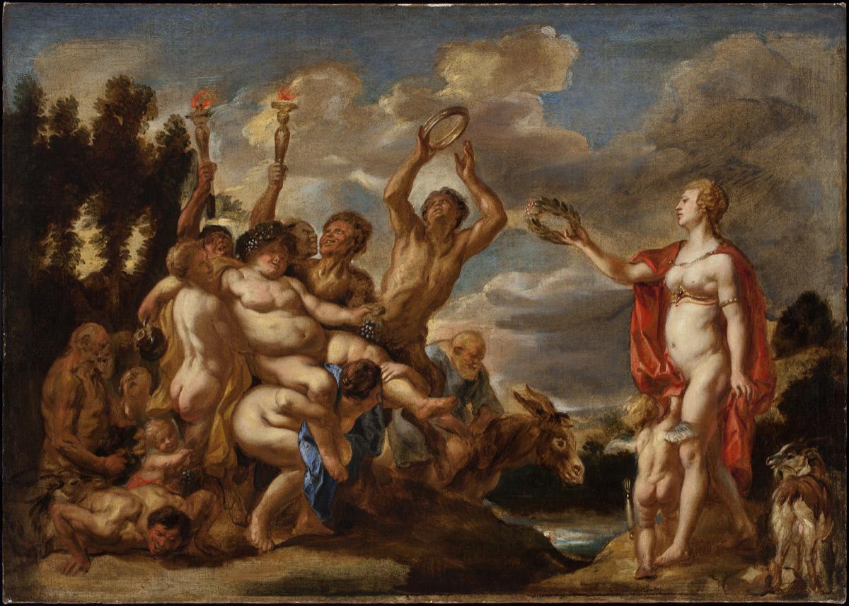 Bacchus et Vénus - Jacob Jordaens