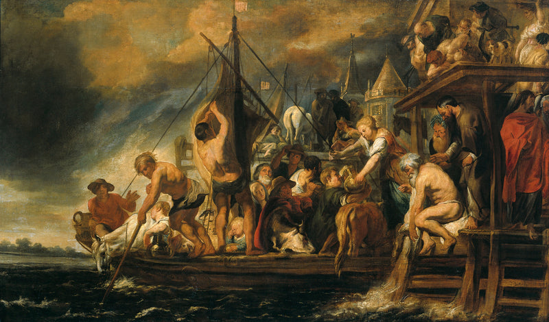 Le statère dans la bouche du poisson. (Ev. Matthieu, chap. 17, verset 27) - Jacob Jordaens1